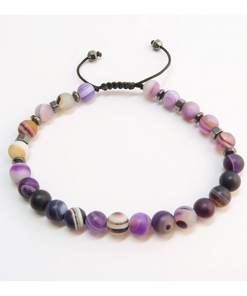 Purple agate bracelet