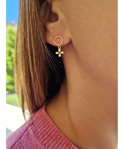 Stud earrings with a little...