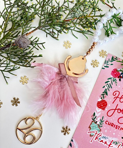 Γούρι 2026 μπαλαρίνα με πέρλες