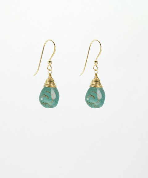 Earrings with turquoise...