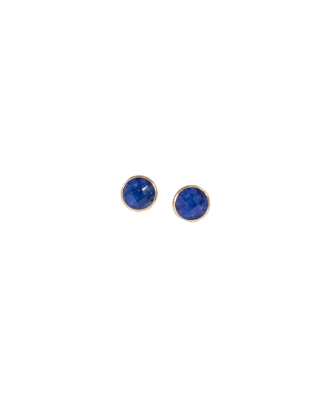Stud earrings with lapis...
